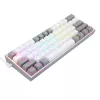 Mehāniskā tastatūra REDRAGON K617-RGB Fizz vadu USB pelēka balta