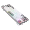 Mehāniskā tastatūra REDRAGON K617-RGB Fizz vadu USB pelēka balta