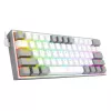 Mehāniskā tastatūra REDRAGON K617-RGB Fizz vadu USB pelēka balta
