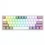 Mehāniskā tastatūra REDRAGON K617-RGB Fizz vadu USB pelēka balta