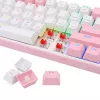 Mehāniskā tastatūra REDRAGON K617-Fizz RGB — vadu USB, rozā/balta, 1,5 m kabelis