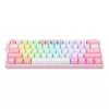 Mehāniskā tastatūra REDRAGON K617-Fizz RGB — vadu USB, rozā/balta, 1,5 m kabelis