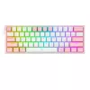 Mehāniskā tastatūra REDRAGON K617-Fizz RGB — vadu USB, rozā/balta, 1,5 m kabelis
