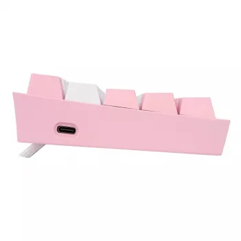 Mehāniskā tastatūra REDRAGON K617-Fizz RGB — vadu USB, rozā/balta, 1,5 m kabelis