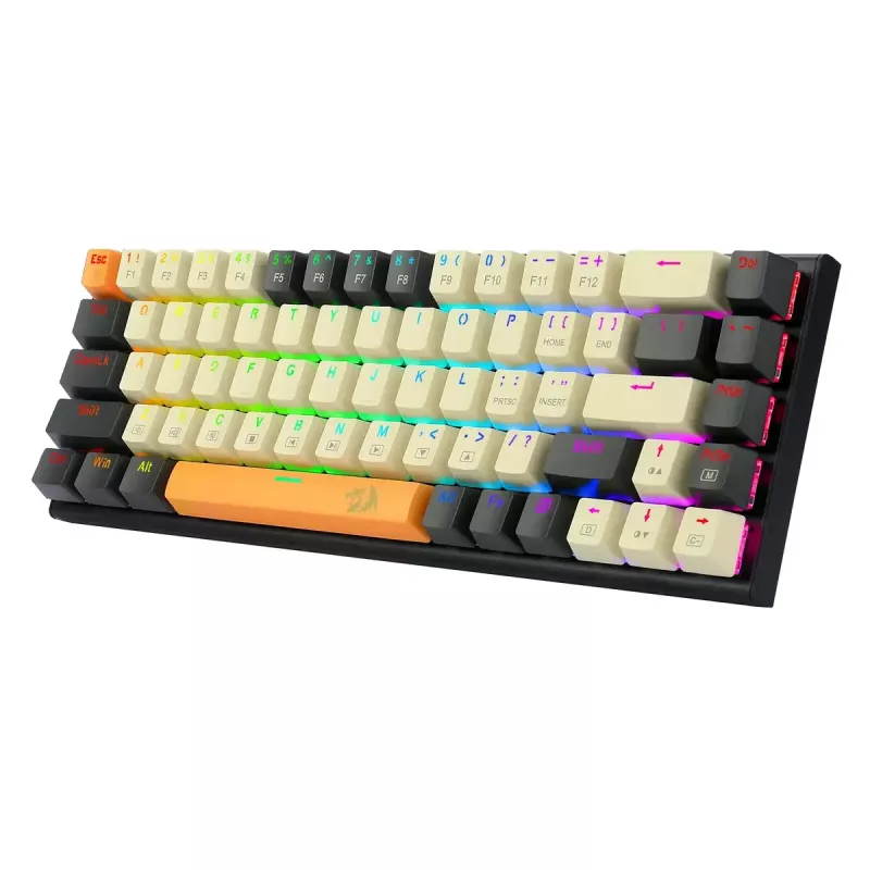 Tastatūra REDRAGON K633CGO-RGB Ryze Mechanical Wired USB Melns balta