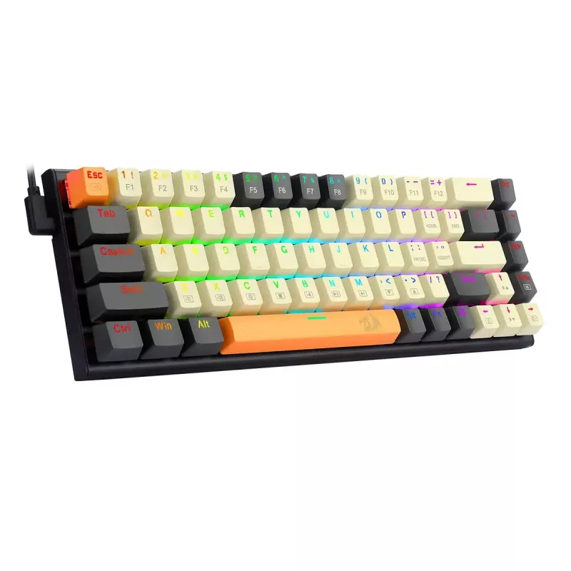 Tastatūra REDRAGON K633CGO-RGB Ryze Mechanical Wired USB Melns balta