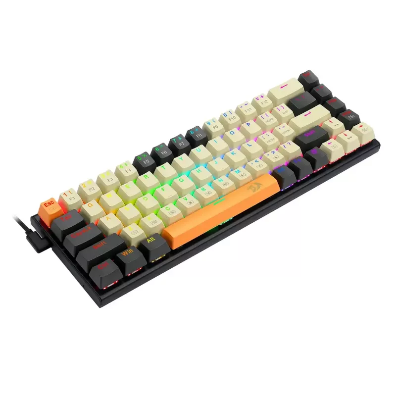 Tastatūra REDRAGON K633CGO-RGB Ryze Mechanical Wired USB Melns balta