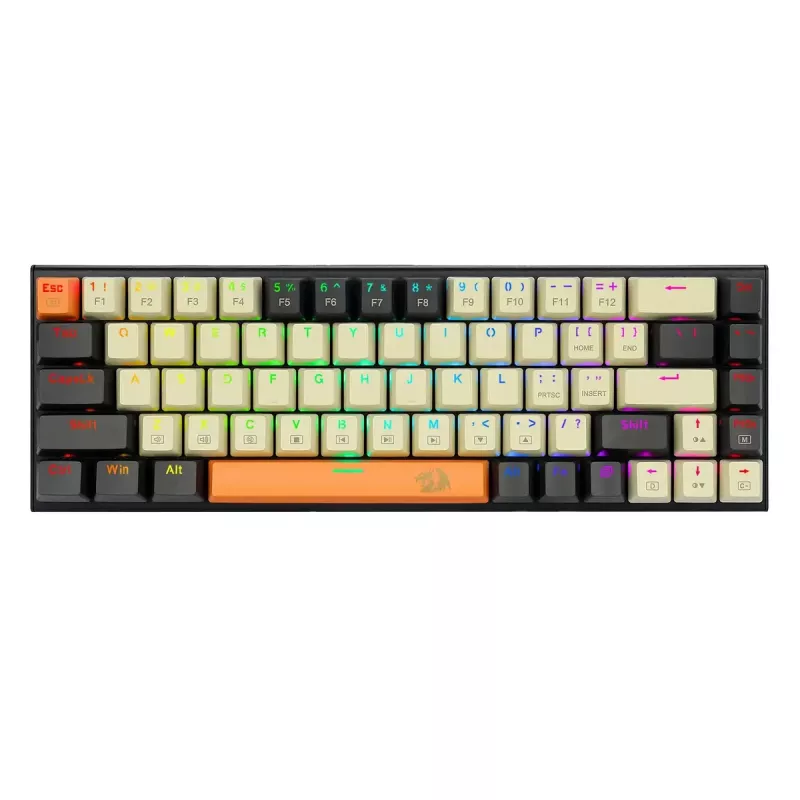 Tastatūra REDRAGON K633CGO-RGB Ryze Mechanical Wired USB Melns balta