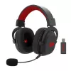 Vadu Bluetooth pārliekamas austiņas REDRAGON H510 Zeus Pro RGB — 20–20000 Hz, 1,8 m kabelis, Melns