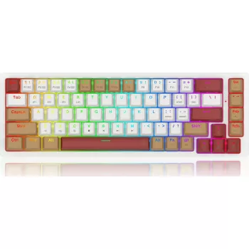 Mehāniskā tastatūra REDRAGON K677WLR-RGB-PRO — bezvadu, RGB izgaismota