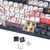 Mehāniskā tastatūra REDRAGON K686AK-RGB-PRO — RF bezvadu + USB, tumši zila balta, 1,5 m kabelis