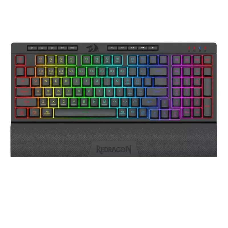 REDRAGON K515-RGB SHIVA 98 USB melnā membrānas vadu tastatūra