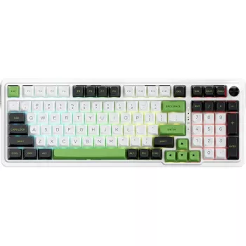 REDRAGON bezvadu tastatūra K686WBG-RGB-MAX ar RGB fona apgaismojumu, kompaktu izkārtojumu, bezvadu savienojamību