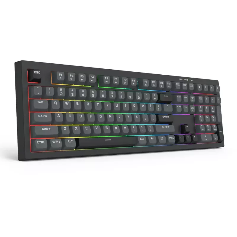 Klaviatūra REDRAGON K518-RGB-GB Crux vadu USB melna membrāna