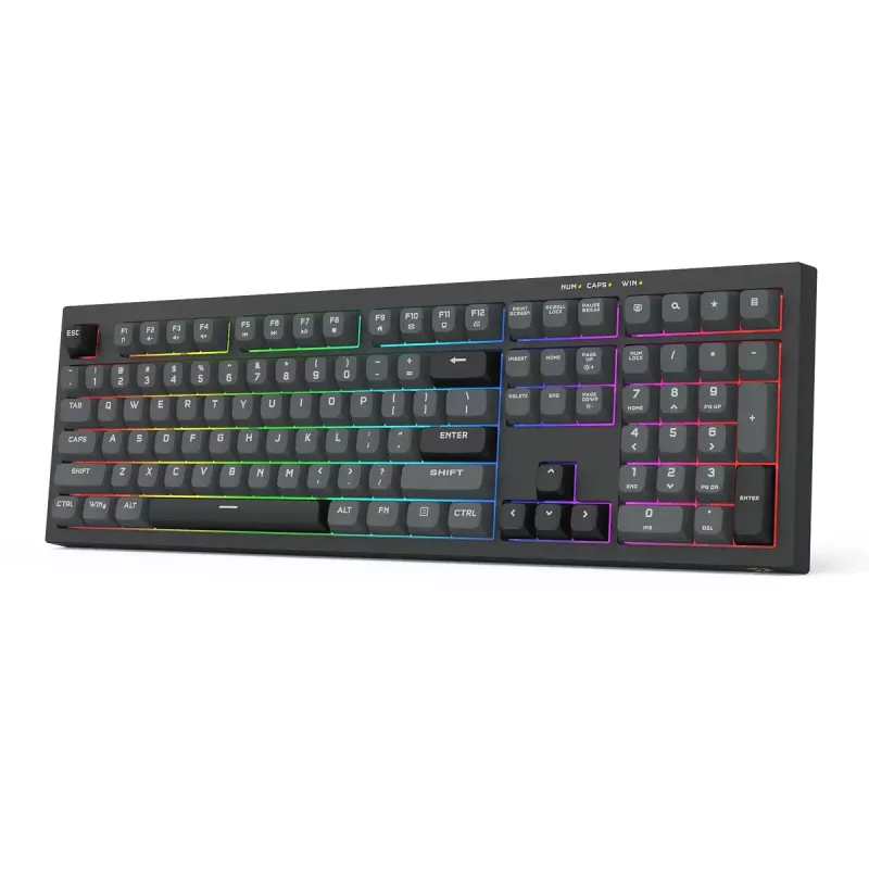 Klaviatūra REDRAGON K518-RGB-GB Crux vadu USB melna membrāna