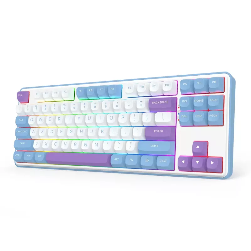 Mehāniskā tastatūra REDRAGON K707WBP-RGB-PRO Vadu USB Zila Balta