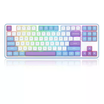 Mehāniskā tastatūra REDRAGON K707WBP-RGB-PRO Vadu USB Zila Balta