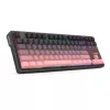 Mehāniskā tastatūra REDRAGON Antonium Pro K728SP-RGB-PRO — USB, RF bezvadu, Bluetooth, melna/rozā