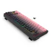 Mehāniskā tastatūra REDRAGON Antonium Pro K728SP-RGB-PRO — USB, RF bezvadu, Bluetooth, melna/rozā