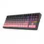 Mehāniskā tastatūra REDRAGON Antonium Pro K728SP-RGB-PRO — USB, RF bezvadu, Bluetooth, melna/rozā