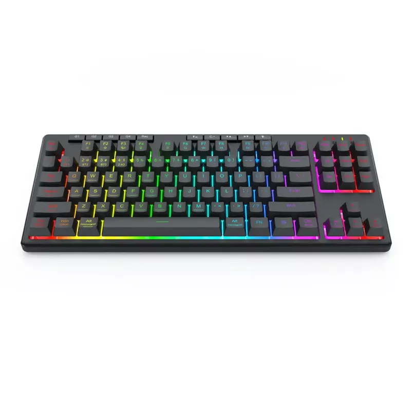 REDRAGON K516RGB-PRO SHIVA PRO 87 tastatūra USB RF bezvadu Bluetooth melna