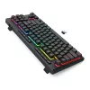 REDRAGON K516RGB-PRO SHIVA PRO 87 tastatūra USB RF bezvadu Bluetooth melna