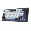 Klaviatūra REDRAGON K732WLB-RGB-PRO URANUS PRO — 65% mehāniskā, USB + RF bezvadu + Bluetooth, QWERTY, angļu izkārtojumi, 1,5 m kabelis, melna/balta