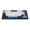 Klaviatūra REDRAGON K732WLB-RGB-PRO URANUS PRO — 65% mehāniskā, USB + RF bezvadu + Bluetooth, QWERTY, angļu izkārtojumi, 1,5 m kabelis, melna/balta