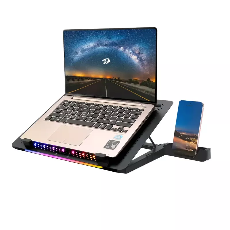Portatīvā datora dzesēšanas paliktnis REDRAGON GCP500 Ivy Ergonomic Design 5 Fans
