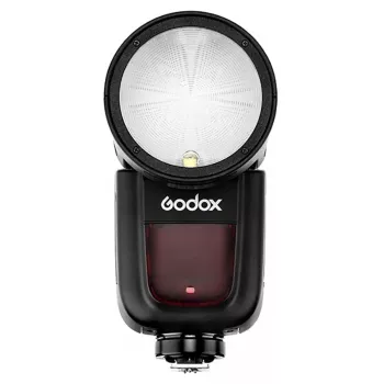 Kompakta zibspuldze Godox V1-C melna, uzlādes laiks 1,5 s, 420 g