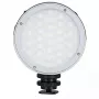Godox R1 apaļa 5 W RGB gaisma melna sudrabota, darbināma ar baterijām