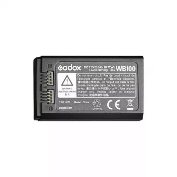 Kameras zibspuldzes piederuma baterija Godox WB100 litija jonu 2600 mAh