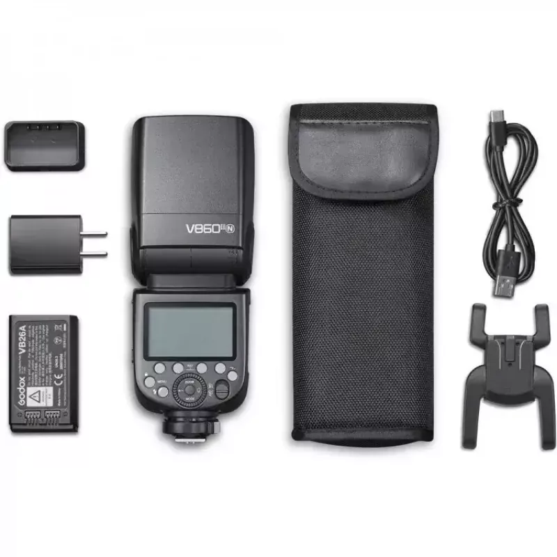 Godox Ving V860III TTL Li-Ion zibspuldze melna Olympus/Panasonic ar 1,5 s uzlādi