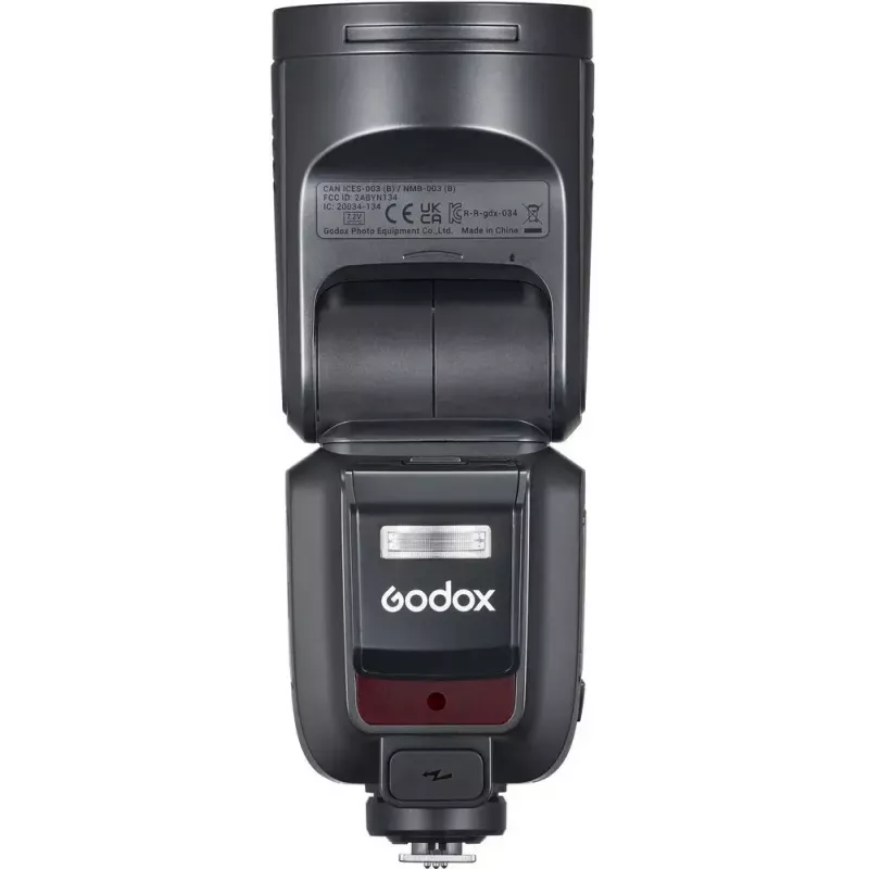 Flash Godox V100-F Fujifilm — pārnēsājama uz kameras litija jonu zibspuldze