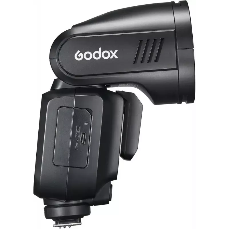 Flash Godox V100-F Fujifilm — pārnēsājama uz kameras litija jonu zibspuldze