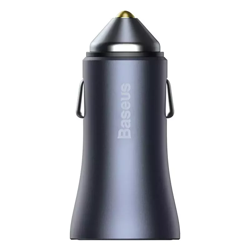 Automašīnas lādētājs Baseus TZCCJD-0G 40W tumši pelēks — USB transportlīdzekļa strāvas adapteris, 40W izeja