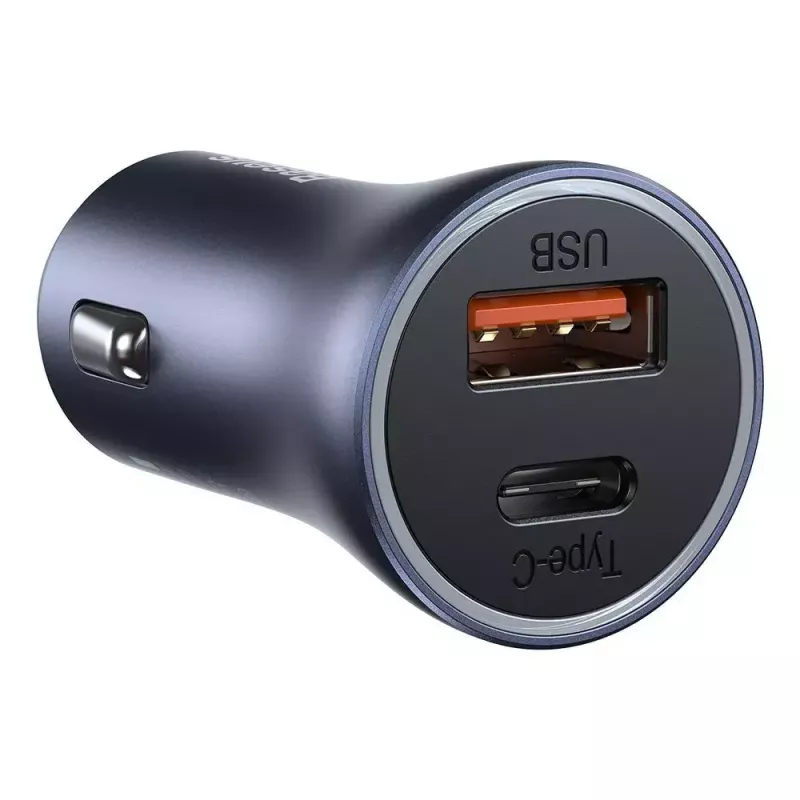 Automašīnas lādētājs Baseus TZCCJD-0G 40W tumši pelēks — USB transportlīdzekļa strāvas adapteris, 40W izeja