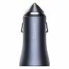 Automašīnas lādētājs Baseus TZCCJD-0G 40W tumši pelēks — USB transportlīdzekļa strāvas adapteris, 40W izeja
