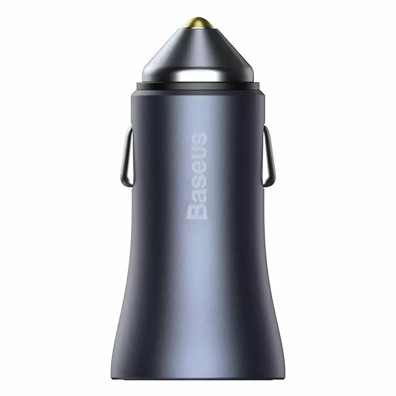 Automašīnas lādētājs Baseus TZCCJD-0G 40W tumši pelēks — USB transportlīdzekļa strāvas adapteris, 40W izeja
