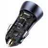 Automašīnas lādētājs Baseus TZCCJD-0G 40W tumši pelēks — USB transportlīdzekļa strāvas adapteris, 40W izeja