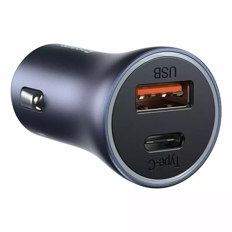Automašīnas lādētājs Baseus TZCCJD-0G 40W tumši pelēks — USB transportlīdzekļa strāvas adapteris, 40W izeja