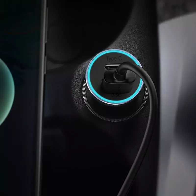 Automašīnas lādētājs Baseus TZCCJD-0G 40W tumši pelēks — USB transportlīdzekļa strāvas adapteris, 40W izeja