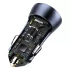 Automašīnas lādētājs Baseus TZCCJD-0G 40W tumši pelēks — USB transportlīdzekļa strāvas adapteris, 40W izeja