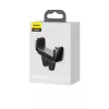 Active holder Baseus Steel Cannon Mobile phone Melns Silver