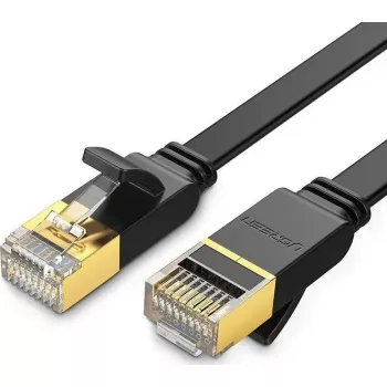 Ethernet kabelis UGREEN NW106 Cat.7 STP RJ45 plakans 3 m (melns)