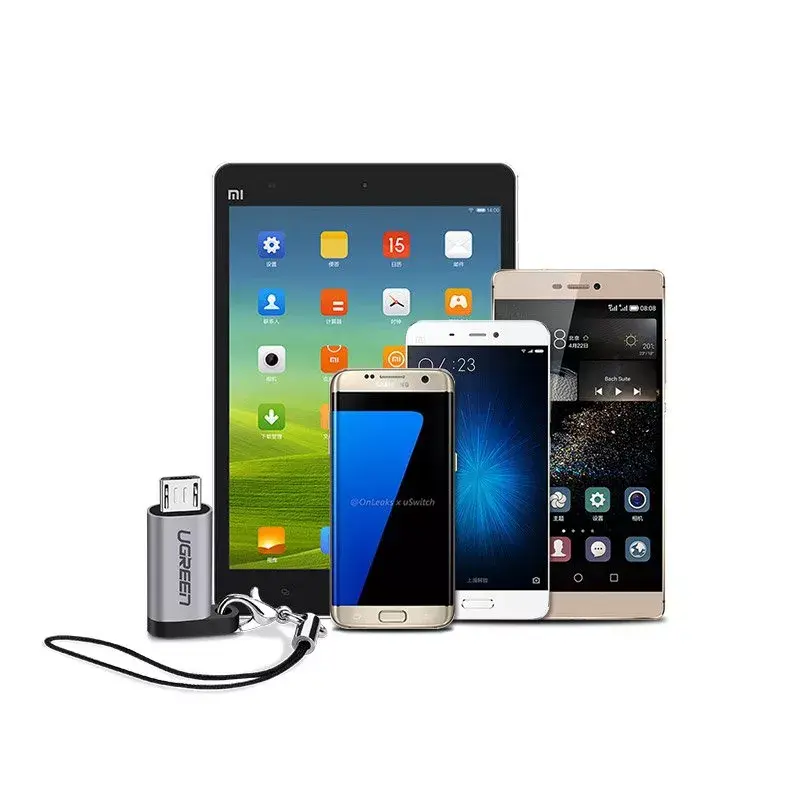 USB adapteris UGREEN USB-C uz microUSB pelēks, viegls 0,4 kg