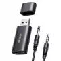 UGREEN Bluetooth audio adapteris UGR1207BLK Bluetooth 5.1 ar 3,5 mm AUX izeju
