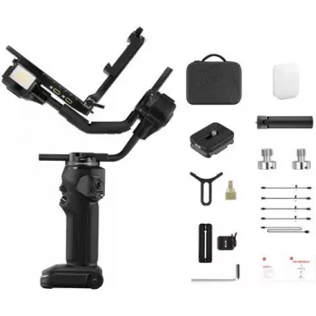 Gimbal Zhiyun Crane 4 3 asu stabilizators ar līdz pat 10 stundu akumulatora darbības laiku