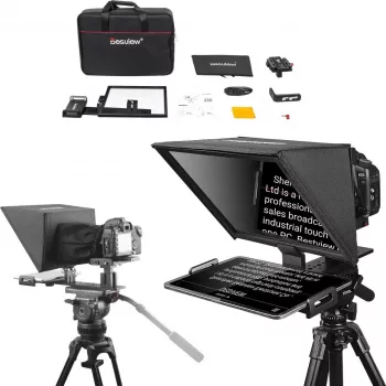 Teleprompter Desview T12 12 collu regulējama augstuma viegls teleprompteris