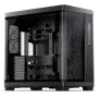 PC korpuss Jonsbo TK-4 Midi-Tower ATX ar rūdīta stikla sānu paneli, melns